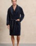 Rafael A5512 Ανδρική Ρόμπα Μακριά Σταυρωτή  Fleece, Μπλέ Σκούρο